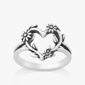 James Avery Flowering Vines Heart Ring